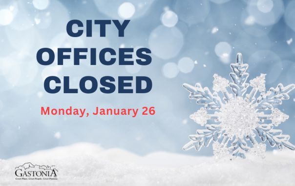 City Facilities and Services Closed Monday Due to  Inclement Weather and Hazardous Road Conditions